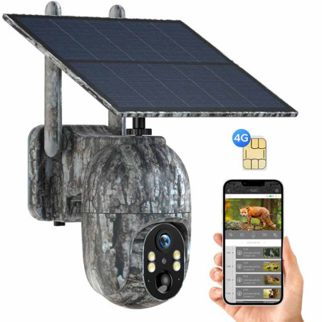 Solar Powered 2K Cellular Tracking Camera - Intelligent Security