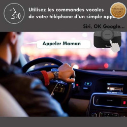 Kit Main libre voiture à commandes vocales ios/android | Guadeloupe