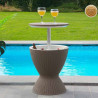 Guadeloupe cooler table: garden and pool table - outdoor furniture