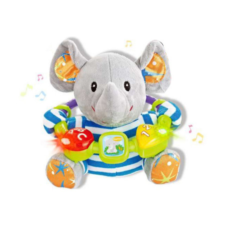 Peluche sonore Reig Eléphant 35 cm