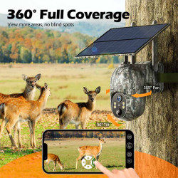 Caméra de Suivi Cellulaire 2K à Énergie Solaire - Sécurité Intelligente