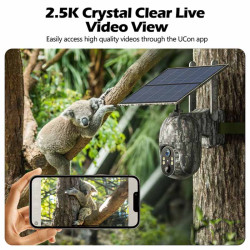 Caméra de Suivi Cellulaire 2K à Énergie Solaire - Sécurité Intelligente
