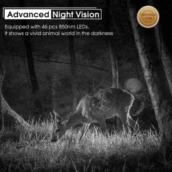 Night vision outdoor security camera
