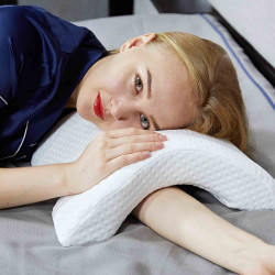 Memory foam pillow with armrests