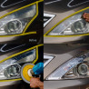 Renovation of two car headlights in Guadeloupe