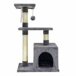 Scratching Post for Cats POPPY 50 x 30 x 80 cm Grey