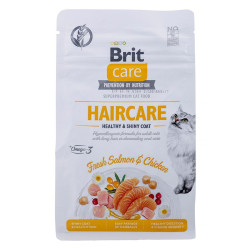 Cat food Brit Care Grain Free Haircare Healthy & Shiny Coat Adult Chic