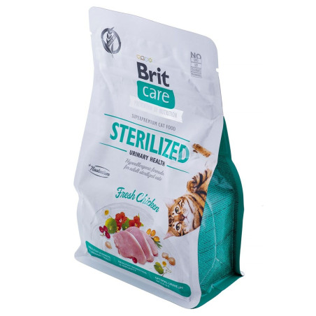 Aliments pour chat Brit Care Grain-Free Sterilized Urinary Adulte Poul