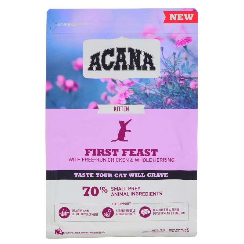 Aliments pour chat Acana First Feast Oiseaux 1,8 kg