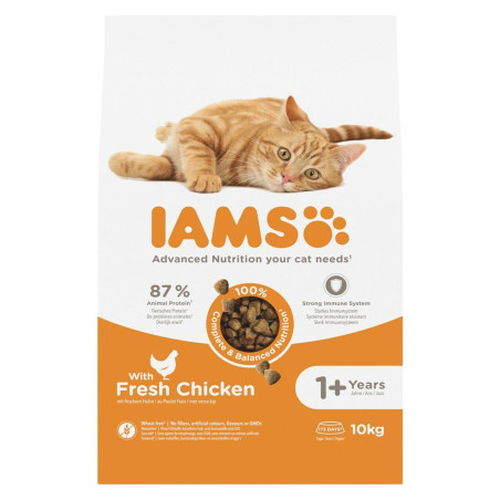 Aliments pour chat IAMS Advanced Nutrition Poulet 10 kg