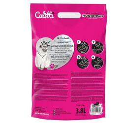 Sable pour chats Calitti Micro Crystals Plastique 3,8 L