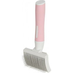 Brosse Zolux 550004 Chat Rétractile Multicouleur Rose Acier Plastique