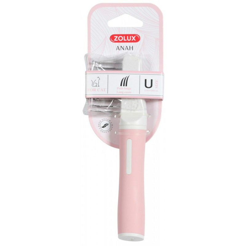 Brosse Zolux 550016 Chat Feutre Multicouleur Rose Métal Acier inoxyda