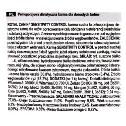 Cat food Royal Canin Sensitivity Control Duck Rice 1,5 Kg