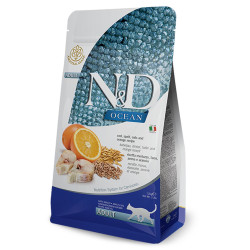 Aliments pour chat Farmina N&D OCEAN Adulte Orange Morue 1,5 Kg