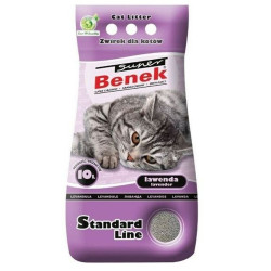 Sable pour chats Super Benek Standard Gris Lavande 10 L