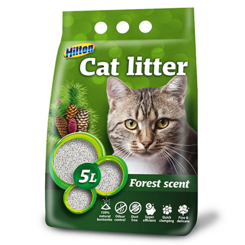 Sable pour chats Hilton Forêt 5 L