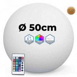 Boule LED Lumineuse Multicolore 30, 40, 50 ou 60 cm
