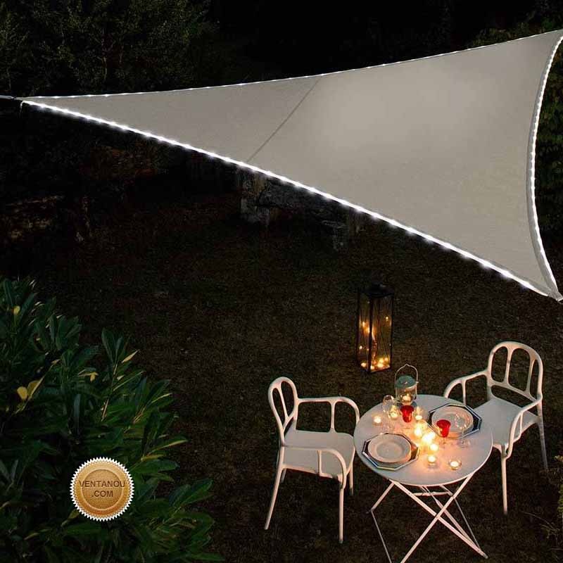 Triangular Led shade sail