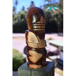 Traditional Polynesian Hand-carved Tiki