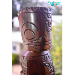 Marquesan tiki "Myth of Fatu Hiva in Pacific walnut: a timeless cultural heritage