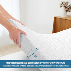 Surmatelas Anti-Allergique Confort Optimal et Facile à Entretenir