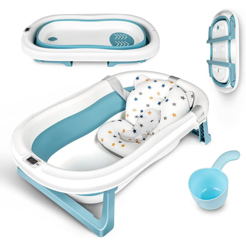 Baignoire pour bébé avec thermomètre intégré - Livraison en Polynésie