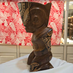 Polynesian Rosewood Marquesan Tiki – Art and Protection