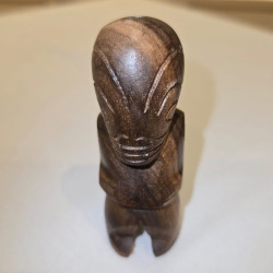 Mini Polynesian Tiki in Oceanian Walnut - Unique Craft | Ventanou