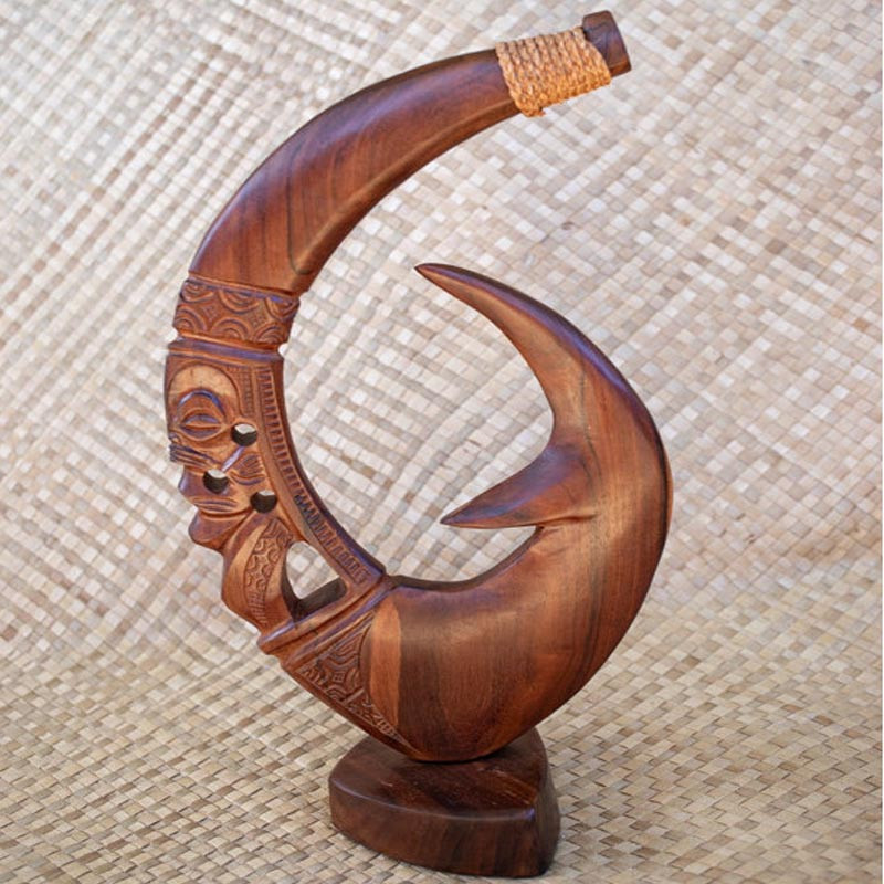 Rosewood Hook Sculpture | Authentic Polynesian Art