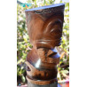 Marquesan tiki in Tou wood - 100% Polynesian craftsmanship I Ventanou