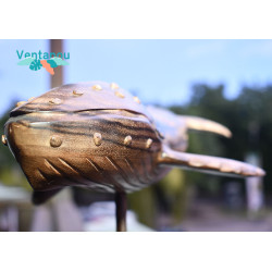 Sculpture Marquisienne - Sculpture Baleine en Bois l Ventanou Tahiti