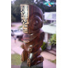 Artisanat Marquisien - Handmade wooden tiki - Polynesian art ventanou