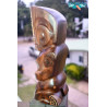 Artisanat Marquisien - Handmade wooden tiki - Polynesian art ventanou