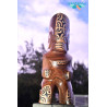 Artisanat Marquisien - Handmade wooden tiki - Polynesian art ventanou