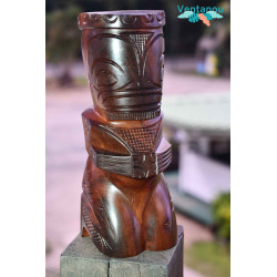 Genuine Marquisian Tiki 21cm - Exclusive Polynesian Art  | Ventanou