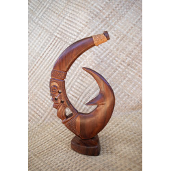 Rosewood Hook Sculpture | Authentic Polynesian Art