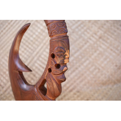 Rosewood Hook Sculpture | Authentic Polynesian Art