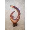 Rosewood Hook Sculpture | Authentic Polynesian Art