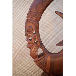 Rosewood Hook Sculpture | Authentic Polynesian Art