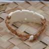 Tiki Bracelet – Moorea Handicraft in Bone and Coconut Fiber