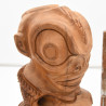 Tiki "Aito" – Hand-Carved Teak Warrior from Marquesas Islands