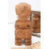 Tiki "Aito" – Hand-Carved Teak Warrior from Marquesas Islands