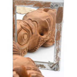 Tiki "Aito" – Hand-Carved Teak Warrior from Marquesas Islands