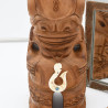 Hand-Carved Hook Necklace – Polynesian Artisanal Jewelry with Abalone