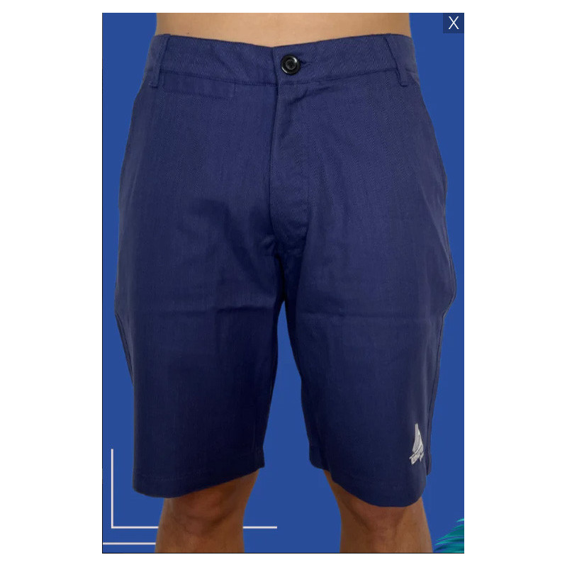 Men’s Indigo Bermuda Shorts in Light Cotton | Ventanou