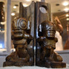 Carved walnut book-weight in the Marquesas Islands | Moorea crafts