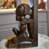 Carved walnut book-weight in the Marquesas Islands | Moorea crafts