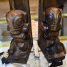 Carved walnut book-weight in the Marquesas Islands | Moorea crafts