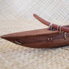 Rosewood Canoe Sculpture | Polynesian Art | Ventanou